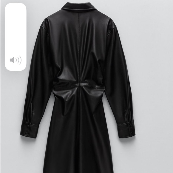 Faux leather black midi dress ❤️ Blogger favorite - Picture 5 of 7